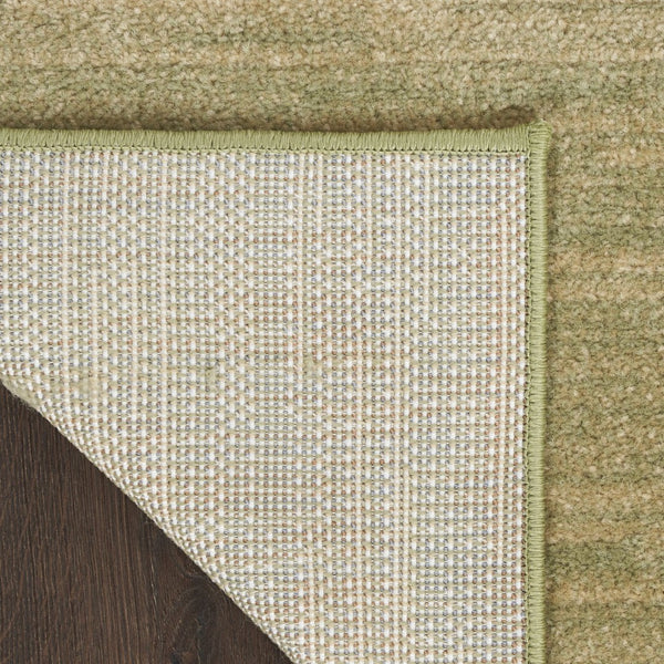 HomeRoots 9' Green and Gold Abstract Area Rug - Stylish Indoor/Outdoor Design, Durable, Easy-Care Comfort 573195
