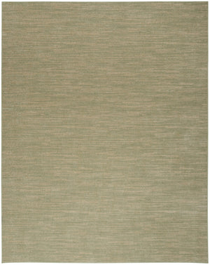 HomeRoots 9' Green and Gold Abstract Area Rug - Stylish Indoor/Outdoor Design, Durable, Easy-Care Comfort 573195