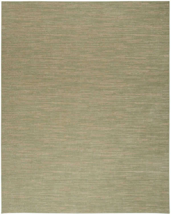 HomeRoots 9' Green and Gold Abstract Area Rug - Stylish Indoor/Outdoor Design, Durable, Easy-Care Comfort 573195