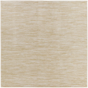 HomeRoots 9' Ivory and Gold Geometric Abstract Area Rug - Stylish Indoor/Outdoor Design for Modern Spaces 573198