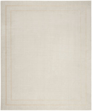 HomeRoots 9' X 12' Elegant Ivory and Gold Area Rug - Durable, Low-Maintenance Indoor/Outdoor Decor Solution 573201