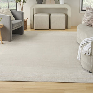 HomeRoots 9' X 12' Elegant Ivory and Gold Area Rug - Durable, Low-Maintenance Indoor/Outdoor Decor Solution 573201