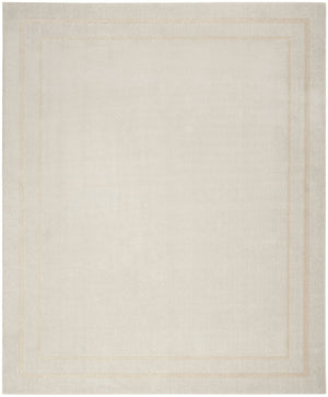 HomeRoots 9' X 12' Elegant Ivory and Gold Area Rug - Durable, Low-Maintenance Indoor/Outdoor Decor Solution 573201