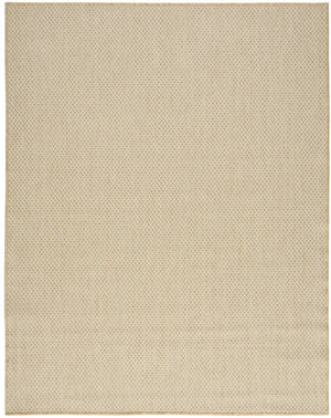 HomeRoots 9' X 12' Natural Geometric Area Rug - Stylish, Durable & Versatile for Indoor/Outdoor Spaces! 573220