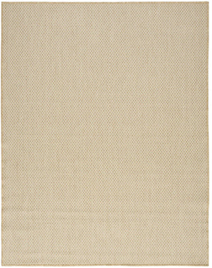 HomeRoots 9' X 12' Natural Geometric Area Rug - Stylish, Durable & Versatile for Indoor/Outdoor Spaces! 573220