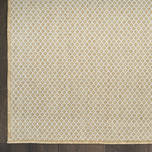 HomeRoots 9' X 12' Natural Geometric Area Rug - Stylish, Durable & Versatile for Indoor/Outdoor Spaces! 573220