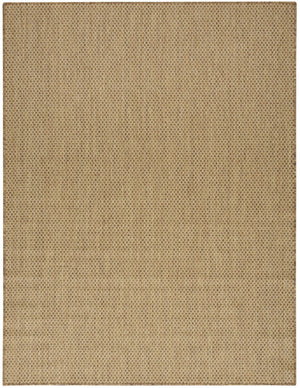 HomeRoots 9' Geometric Tan Area Rug - Stylish Indoor/Outdoor Accent for Modern Living Spaces & Patios 573221