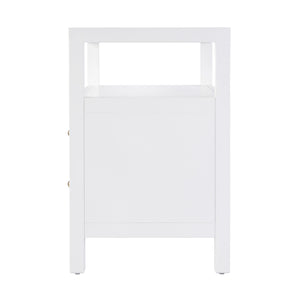 Butler Specialty Nora 28 In. W Rectangular Nightstand With 2 Drawers And Open Shelf For Elegant Storage Solutions White Acacia Solids,Acacia Veneers,Mdf,Pine Solids 5732304-butler