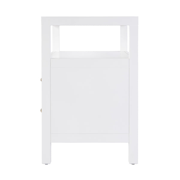 Butler Specialty Nora 28 In. W Rectangular Nightstand With 2 Drawers And Open Shelf For Elegant Storage Solutions White Acacia Solids,Acacia Veneers,Mdf,Pine Solids 5732304-butler