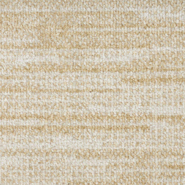 HomeRoots 12' X 15' Elegant Ivory and Gold Abstract Area Rug for Indoor and Outdoor Spaces, Durable & Stylish 573243