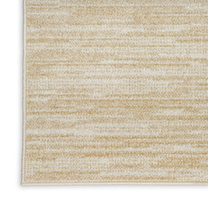 HomeRoots 12' X 15' Elegant Ivory and Gold Abstract Area Rug for Indoor and Outdoor Spaces, Durable & Stylish 573243