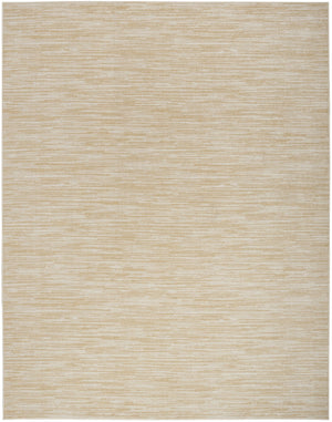 HomeRoots 12' X 15' Elegant Ivory and Gold Abstract Area Rug for Indoor and Outdoor Spaces, Durable & Stylish 573243