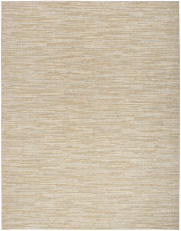 HomeRoots 12' X 15' Elegant Ivory and Gold Abstract Area Rug for Indoor and Outdoor Spaces, Durable & Stylish 573243