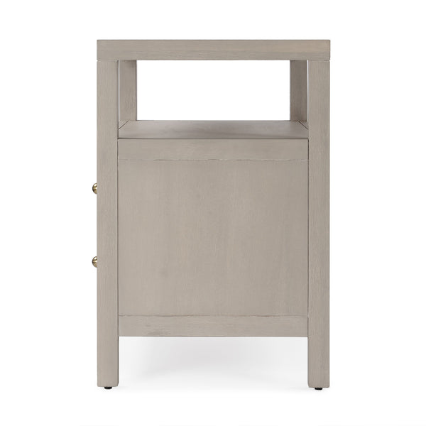 Butler Specialty Nora 28 In. W Rectangular Nightstand With 2 Drawers And Open Shelf For Elegant Storage Solutions Taupe Acacia Solids,Acacia Veneers,Mdf,Pine Solids 5732450-butler