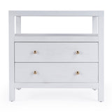 Nora 28" 2 Drawer Wood Nightstand 5732477 White Butler Specialty