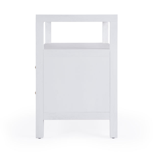 Nora 28" 2 Drawer Wood Nightstand 5732477 White Butler Specialty