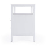 Nora 28" 2 Drawer Wood Nightstand 5732477 White Butler Specialty