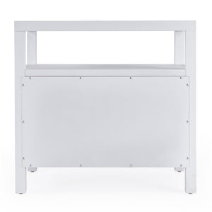 Nora 28" 2 Drawer Wood Nightstand 5732477 White Butler Specialty
