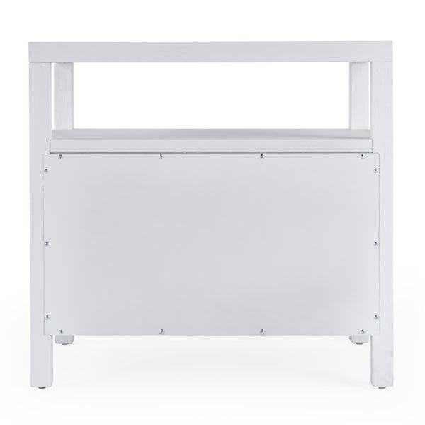 Nora 28" 2 Drawer Wood Nightstand 5732477 White Butler Specialty