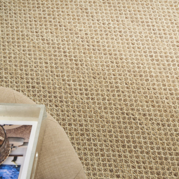 HomeRoots 10' Tan Geometric Indoor Outdoor Rug - Versatile, Durable, Low-Maintenance for Modern Spaces & Patios 573251