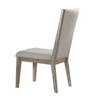 HomeRoots Set of Two Gray Fabric Armless Dining Side Chairs - Stylish, Comfortable & Versatile Seating Options 573284