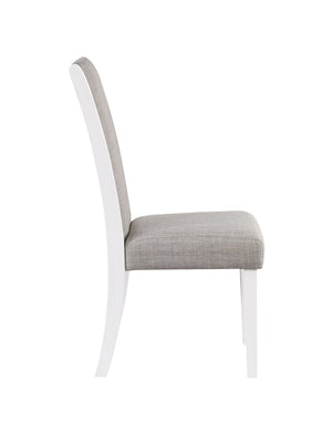 HomeRoots Set of Two Gray Linen Dining Side Chairs – Elegant Upholstered Comfort for Any Home Space 573344