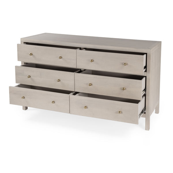 Butler Specialty Nora Elegant Wood 3 Drawer Chest - Timeless Design With Spacious Storage For Your Living Space Taupe Acacia Solids,Acacia Veneers,Mdf,Solid Pine,Antimony Metal Hardware 5733450-butler