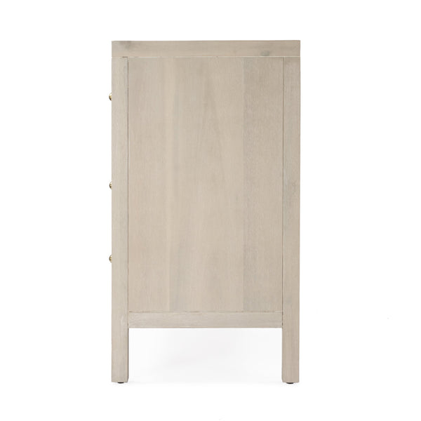 Butler Specialty Nora Elegant Wood 3 Drawer Chest - Timeless Design With Spacious Storage For Your Living Space Taupe Acacia Solids,Acacia Veneers,Mdf,Solid Pine,Antimony Metal Hardware 5733450-butler