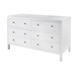 Nora 6 Drawer Wood Dresser 5733477 White Butler Specialty