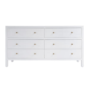Nora 6 Drawer Wood Dresser 5733477 White Butler Specialty