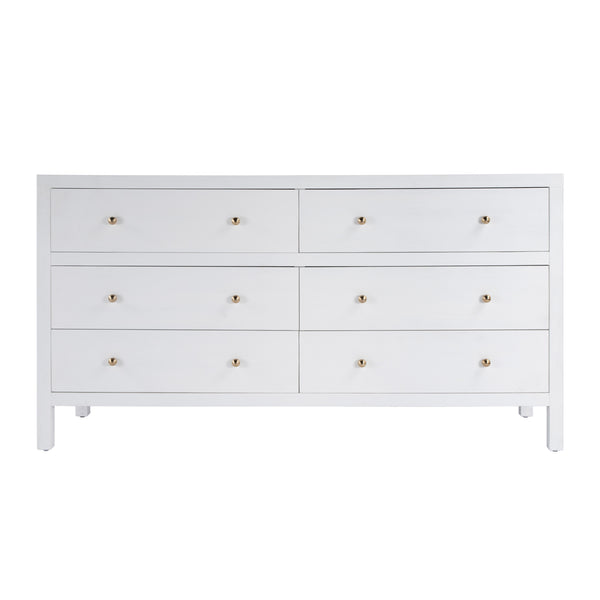 Nora 6 Drawer Wood Dresser 5733477 White Butler Specialty
