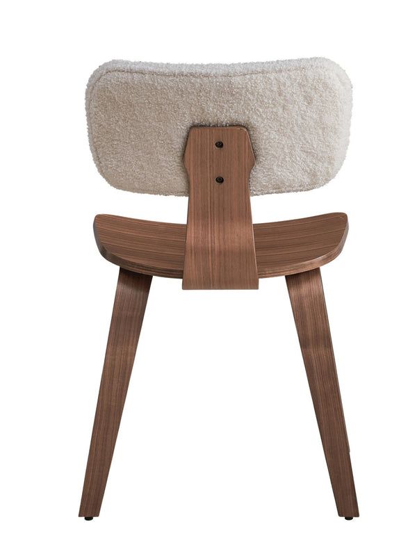 HomeRoots Set of Two Modern Green Fabric Open-Back Dining Chairs - Stylish Scandinavian Design & Comfort 573352