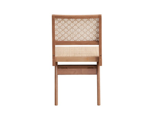 HomeRoots Set of Two Natural Wood Open-Back Dining Chairs - Scandinavian Style, Versatile Comfort & Design 573357