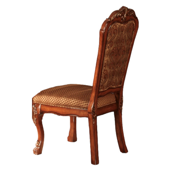 HomeRoots Set of Two Tan Upholstered Side Chairs with Redwood Legs – Elegant Dining & Versatile Accent Seating 573368
