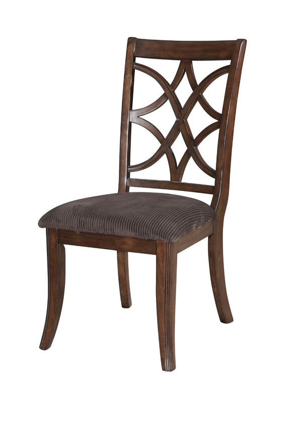HomeRoots Set of Two Versatile Brown Microfiber Dining Side Chairs for Comfort and Style in Any Room 573373