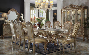 HomeRoots Set of Two Elegant Bone Upholstered Faux Leather Dining Chairs for Modern Spaces & Comfort 573394