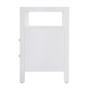 Butler Specialty Nora 28 In. W Rectangular Nightstand With 2 Drawers And Open Shelf For Elegant Storage Solutions White Acacia Wood,Acacia Veneer,Mdf,Pine Wood 5734304-butler
