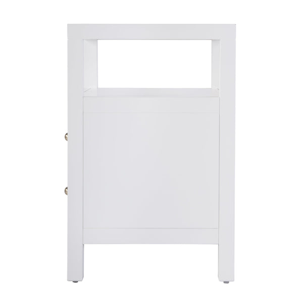 Butler Specialty Nora 28 In. W Rectangular Nightstand With 2 Drawers And Open Shelf For Elegant Storage Solutions White Acacia Wood,Acacia Veneer,Mdf,Pine Wood 5734304-butler