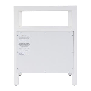 Butler Specialty Nora 28 In. W Rectangular Nightstand With 2 Drawers And Open Shelf For Elegant Storage Solutions White Acacia Wood,Acacia Veneer,Mdf,Pine Wood 5734304-butler