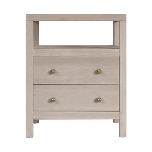Butler Specialty Nora 28 In. W Rectangular Nightstand With 2 Drawers And Open Shelf For Elegant Storage Solutions Taupe Acacia Wood,Acacia Veneer,Mdf,Pine Wood 5734450-butler
