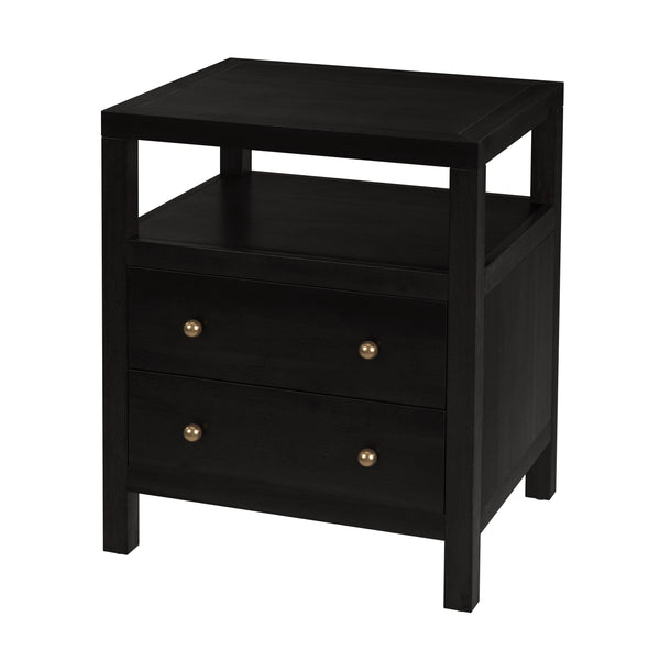 Butler Specialty Nora 28 In. W Rectangular Nightstand With 2 Drawers And Open Shelf For Elegant Storage Solutions Coffee Acacia Wood,Acacia Veneer,Mdf,Pine Wood 5734451-butler