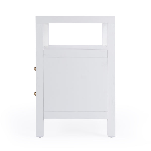 Nora 21" W 2 Drawer Wood Nightstand 5734477 White Butler Specialty