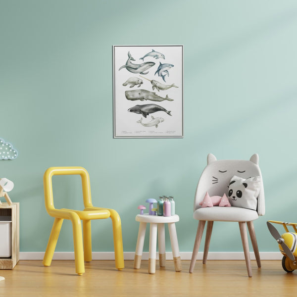 Homeroots Under The Sea White Floater Frame Print - Vibrant Tropical Wall Art For Stylish Home Décor  Canvas 573458