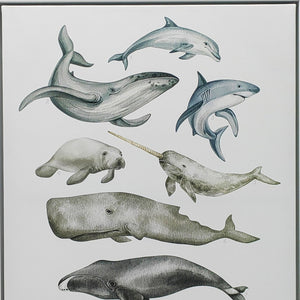 Homeroots Under The Sea White Floater Frame Print - Vibrant Tropical Wall Art For Stylish Home Décor  Canvas 573458