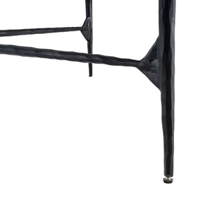 Homeroots 42" Black And White Marble And Iron Square Coffee Table – Modern Geometric Accent For Your Living Room   573463