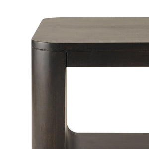 Homeroots 48" Walnut Solid Wood Coffee Table With Shelf – Stylish, Sturdy, And Perfect For Any Room Decor   573464