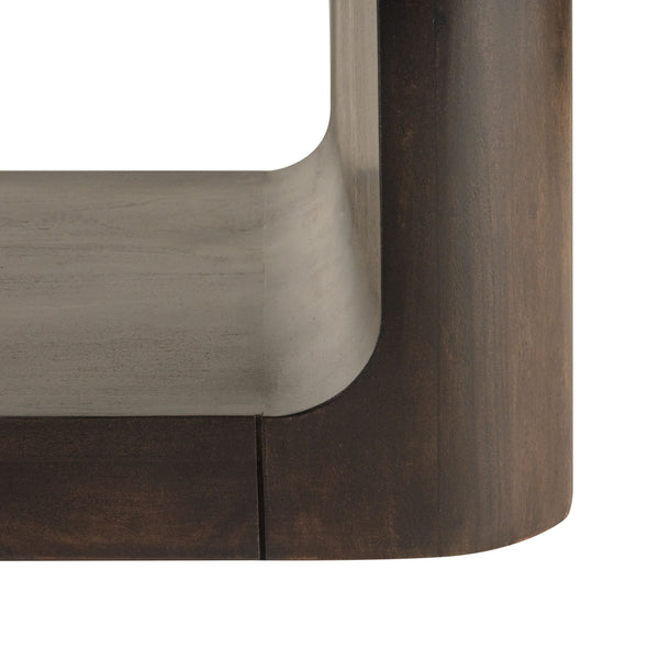 Homeroots 48" Walnut Solid Wood Coffee Table With Shelf – Stylish, Sturdy, And Perfect For Any Room Decor   573464