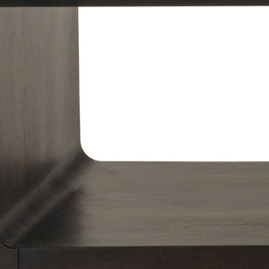 Homeroots 48" Walnut Solid Wood Coffee Table With Shelf – Stylish, Sturdy, And Perfect For Any Room Decor   573464