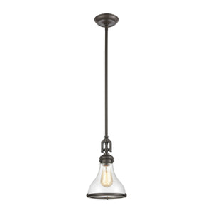 Rutherford 9'' Wide 1-Light Mini Pendant - Oil Rubbed Bronze 57360/1 Elk Lighting