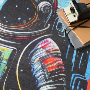5x7 Space Explorer Kids Rug Washable Polyester Playroom Bedroom Accent Floor Mat